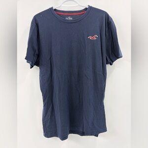 Hollister Men’s Crewneck Tee Shirt - XL - Navy